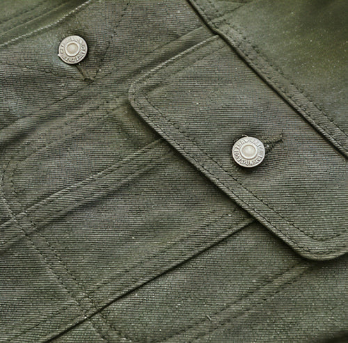 Vulcanized Green Puree Denim Retro