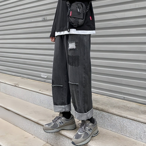 Mens Ripped Baggy Denim Jeans