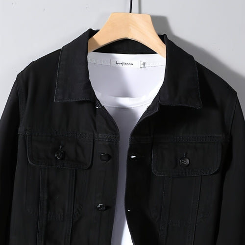 Men's Denim Black DressShirt