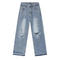Men’s Ripped Denim Baggy Jeans