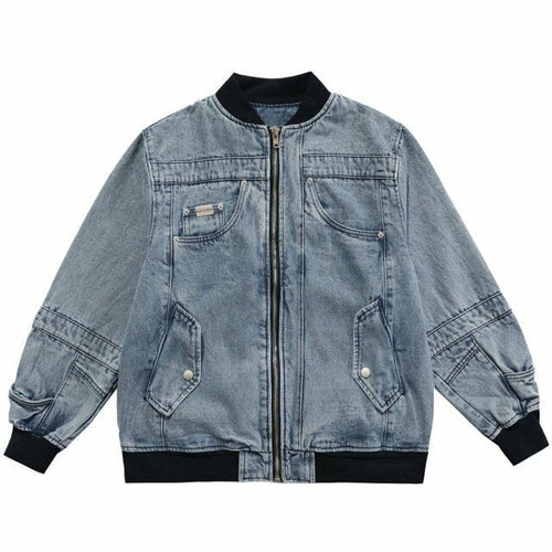 Denim Jacket Men Retro