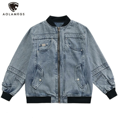 Denim Jacket Men Retro