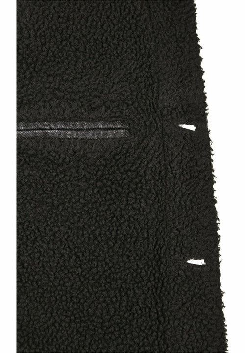 Sherpa Lined Jeans Jacket - Black Wash